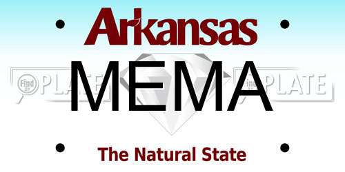 MEMA Arkansas License Plate
