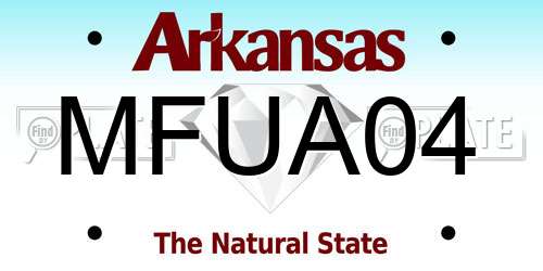 MFUA04 Arkansas License Plate
