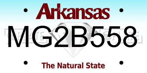 MG2B558 Arkansas License Plate