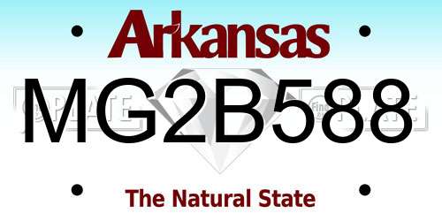 MG2B588 Arkansas License Plate