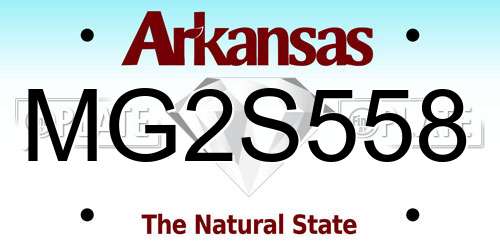 MG2S558 Arkansas License Plate