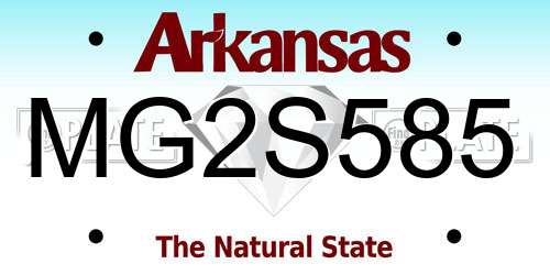 MG2S585 Arkansas License Plate
