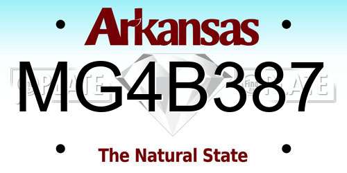 MG4B387 Arkansas License Plate