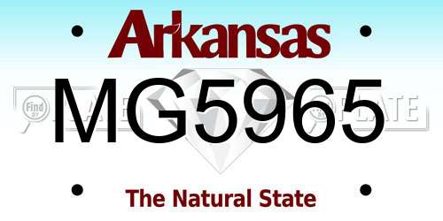 MG5965 Arkansas License Plate