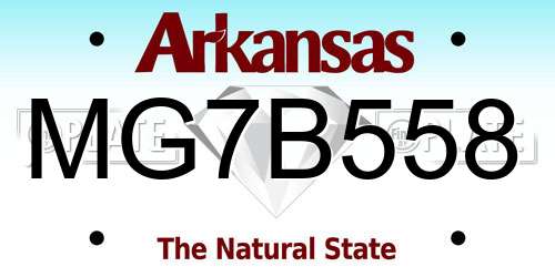 MG7B558 Arkansas License Plate