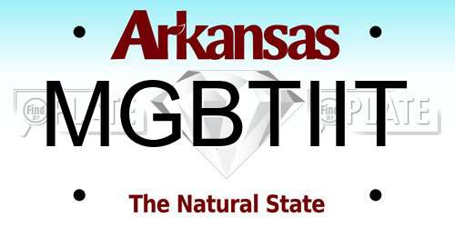 MGBTIIT Arkansas License Plate