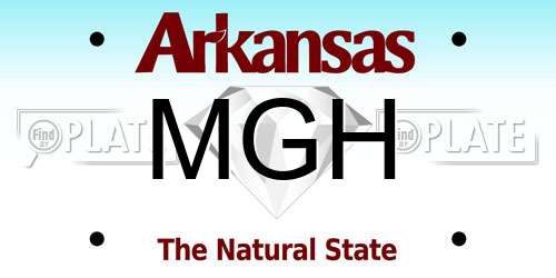 MGH Arkansas License Plate