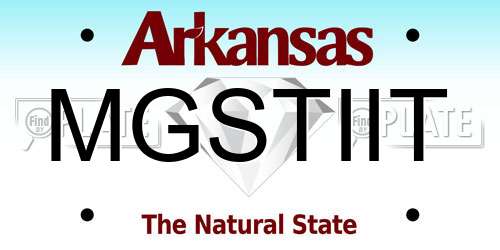 MGSTIIT Arkansas License Plate