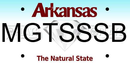 MGTSSSB Arkansas License Plate