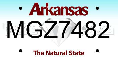MGZ7482 Arkansas License Plate