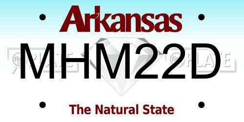 MHM22D Arkansas License Plate