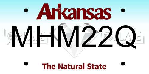 MHM22Q Arkansas License Plate