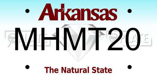 MHMT20 Arkansas License Plate