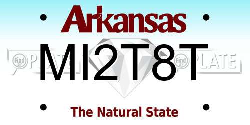 MI2T8T Arkansas License Plate