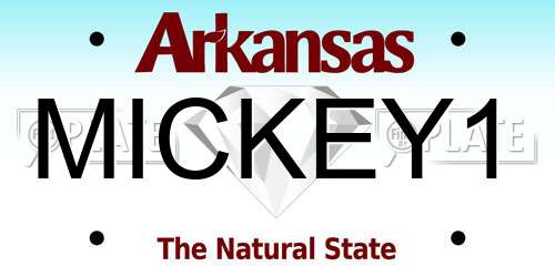 MICKEY1 Arkansas License Plate