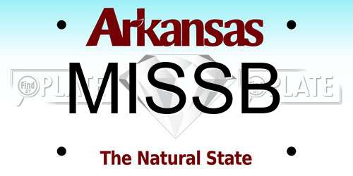 MISSB Arkansas License Plate