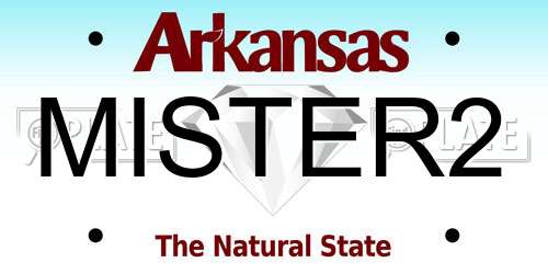 MISTER2 Arkansas License Plate