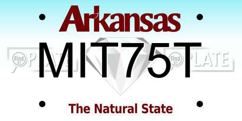 MIT75T Arkansas License Plate