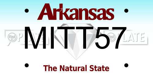 MITT57 Arkansas License Plate