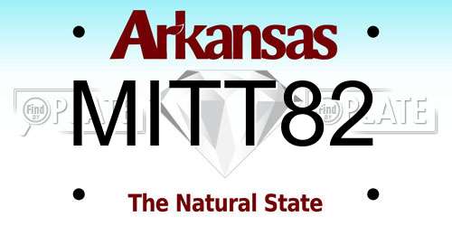 MITT82 Arkansas License Plate