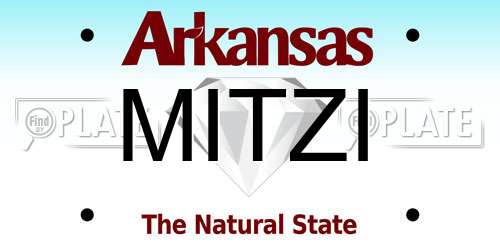MITZI Arkansas License Plate