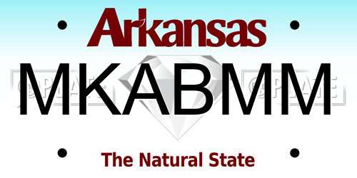 MKABMM Arkansas License Plate