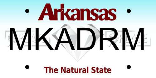 MKADRM Arkansas License Plate