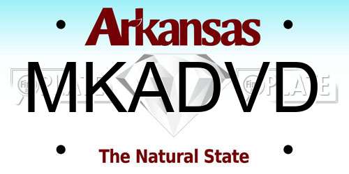 MKADVD Arkansas License Plate