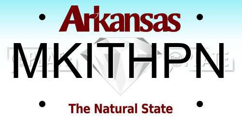 MKITHPN Arkansas License Plate