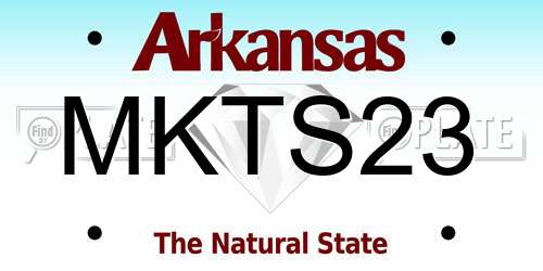 MKTS23 Arkansas License Plate