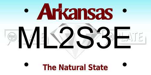 ML2S3E Arkansas License Plate