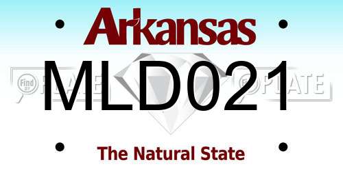 MLD021 Arkansas License Plate