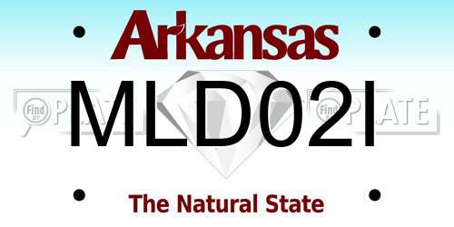 MLD02I Arkansas License Plate