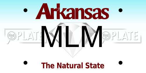 MLM Arkansas License Plate