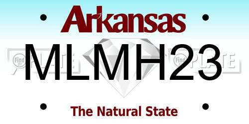 MLMH23 Arkansas License Plate