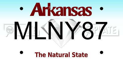 MLNY87 Arkansas License Plate