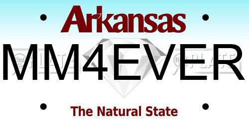 MM4EVER Arkansas License Plate