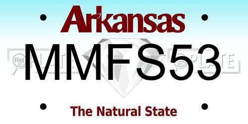 MMFS53 Arkansas License Plate