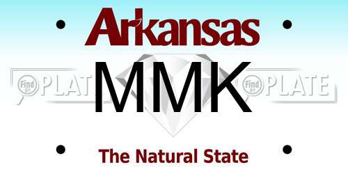 MMK Arkansas License Plate