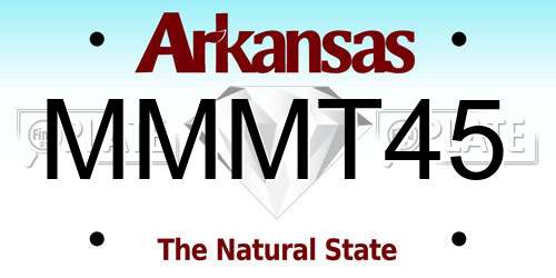 MMMT45 Arkansas License Plate