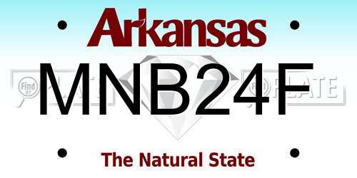 MNB24F Arkansas License Plate