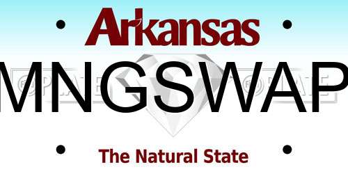 MNGSWAP Arkansas License Plate