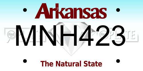 MNH423 Arkansas License Plate
