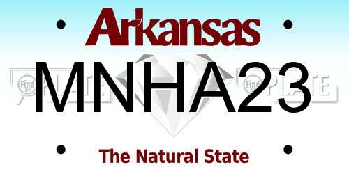MNHA23 Arkansas License Plate