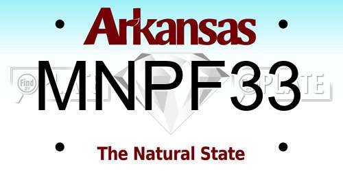 MNPF33 Arkansas License Plate