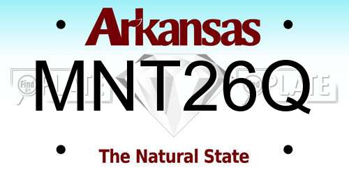 MNT26Q Arkansas License Plate