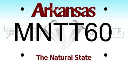 MNTT60 Arkansas License Plate