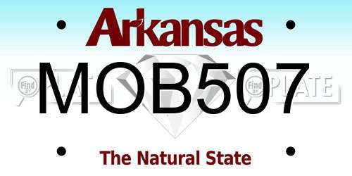 MOB507 Arkansas License Plate