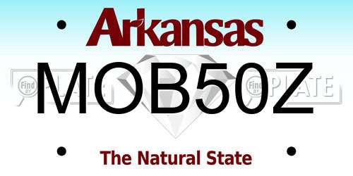 MOB50Z Arkansas License Plate