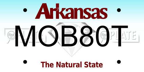 MOB80T Arkansas License Plate